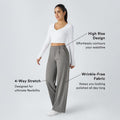 Halara Flex High Waisted Straight Leg Work Pants | Side Pocket Trousers with Stretchy Fabric – Smart Casual Pants for Office & Weekend