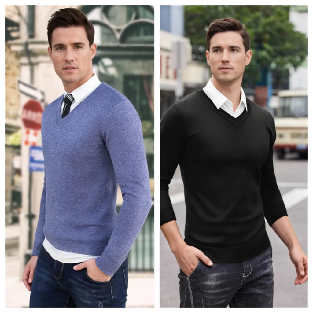 COOFANDY Men's Ribbed Knit Crew Neck Sweater | Lightweight Soft Pullover – Classic Casual Top for Office & Everyday Wear