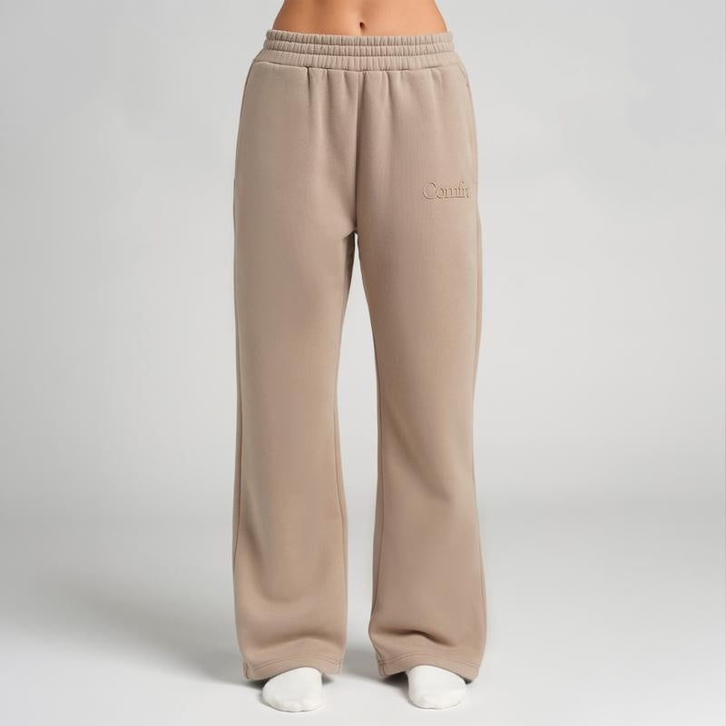 Comfrt Minimalist Straight Leg Sweatpants | Stretchy Athleisure Bottoms with Relaxed Fit – Casual Comfort for Everyday Wear