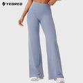 YEOREO High Waist Straight-Leg Yoga Pants | Buttery Soft No-Front-Seam Tights – Flattering Gym & Everyday Wear for Women