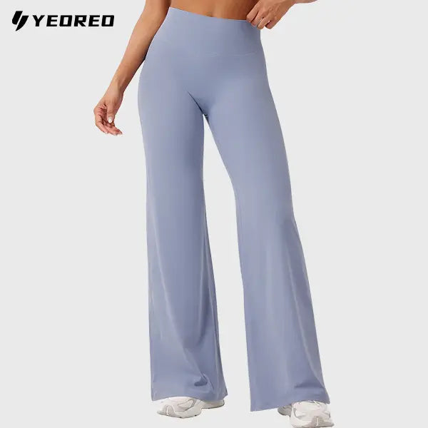 YEOREO High Waist Straight-Leg Yoga Pants | Buttery Soft No-Front-Seam Tights – Flattering Gym & Everyday Wear for Women