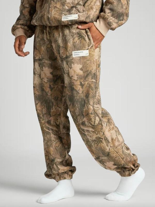Comfrt Relaxed Fit Camo Joggers | Soft Cotton-Blend Sweatpants with Tapered Leg – Casual Streetwear for Everyday Comfort