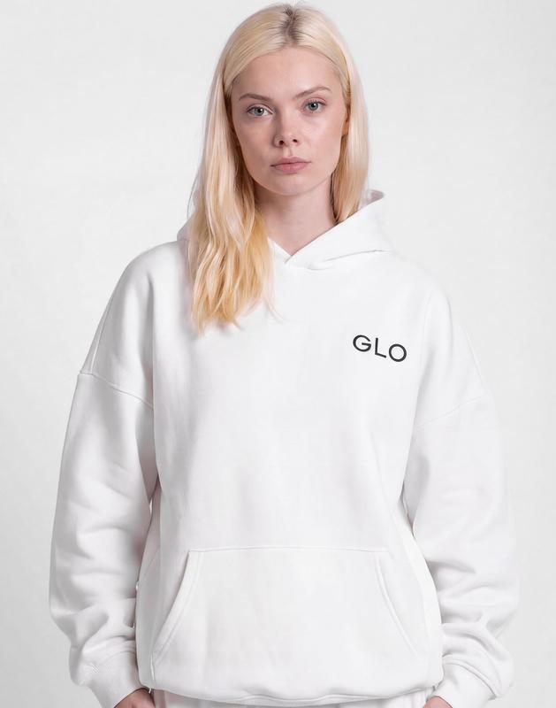 GLO Kingdom Oversized Christian Hoodie | Cotton-Blend Fleece Sweatshirt with Pocket – Faith-Inspired Streetwear for Women