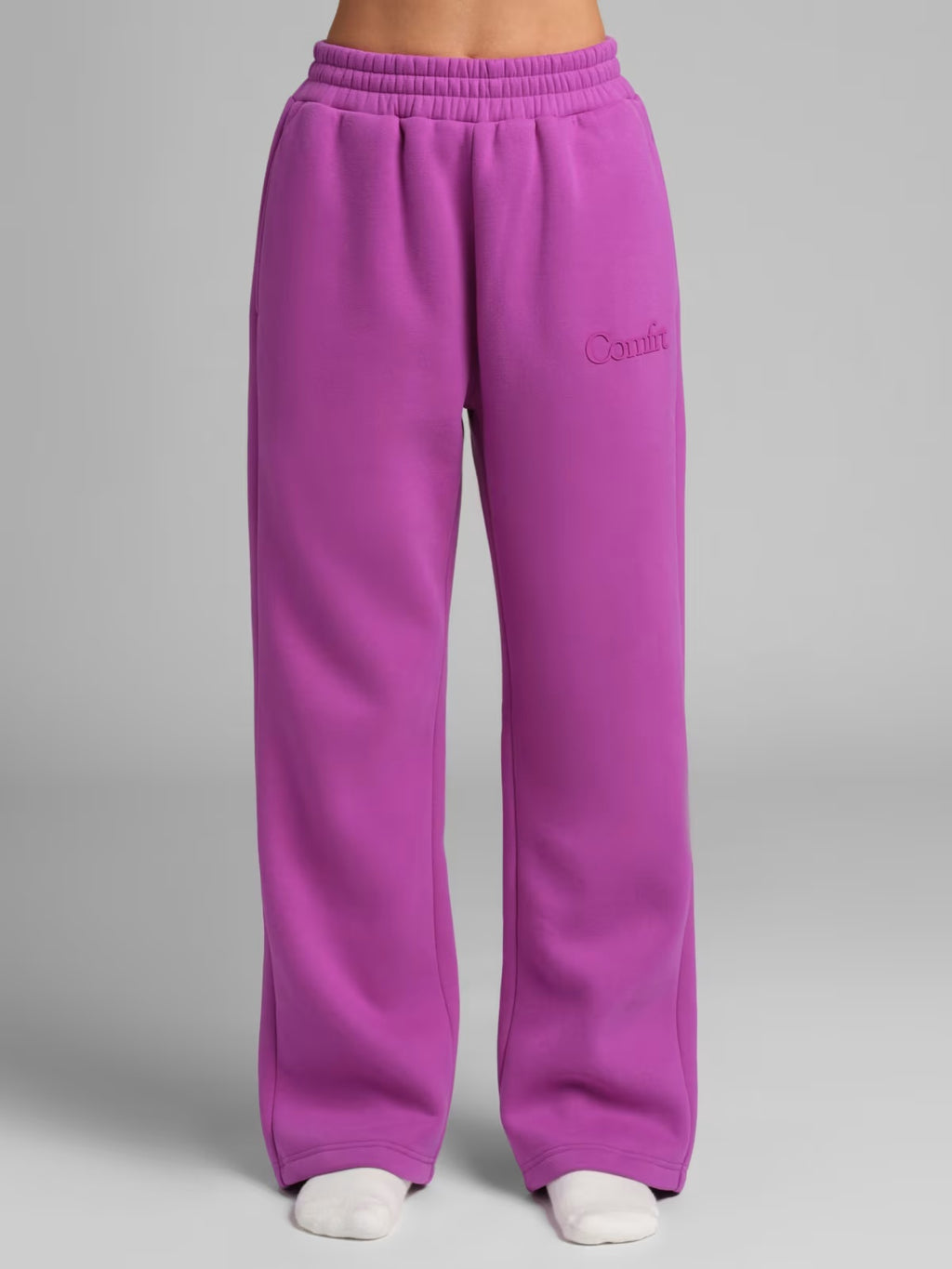 Comfrt Minimalist Straight Leg Sweatpants | Stretchy Athleisure Bottoms with Relaxed Fit – Casual Comfort for Everyday Wear