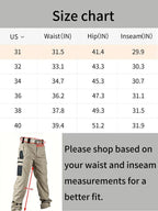 HOMUG Men's Solid Color Tactical Work Pants,230g/m² new fabric，