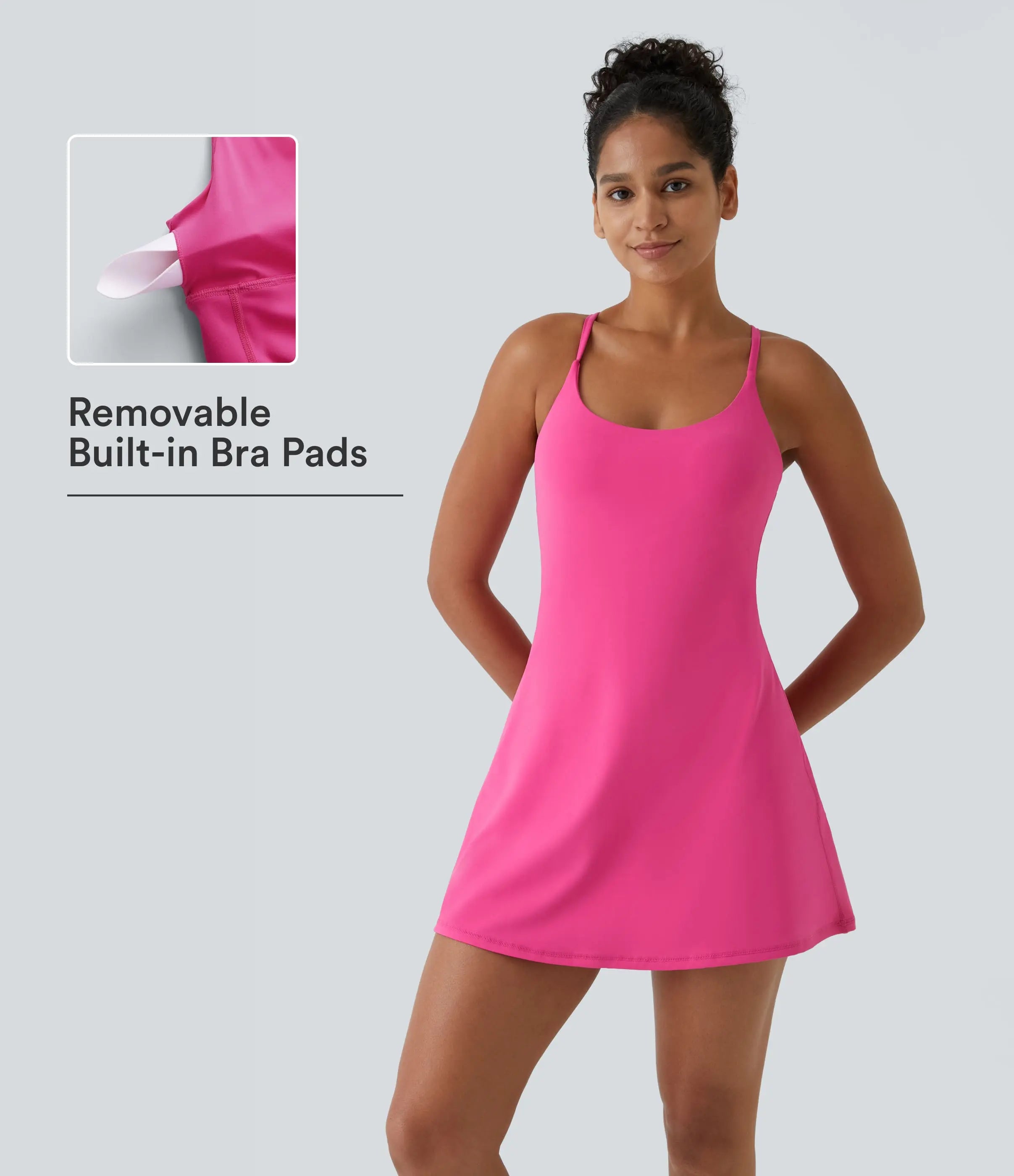 Halara Softlyzero Plush Backless Active Dress | Easy On/Off, Breathable & Stretchy – Perfect for Dance, Spring Days & Everyday Style