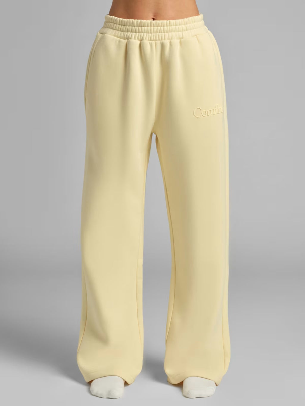 Comfrt Minimalist Straight Leg Sweatpants | Stretchy Athleisure Bottoms with Relaxed Fit – Casual Comfort for Everyday Wear