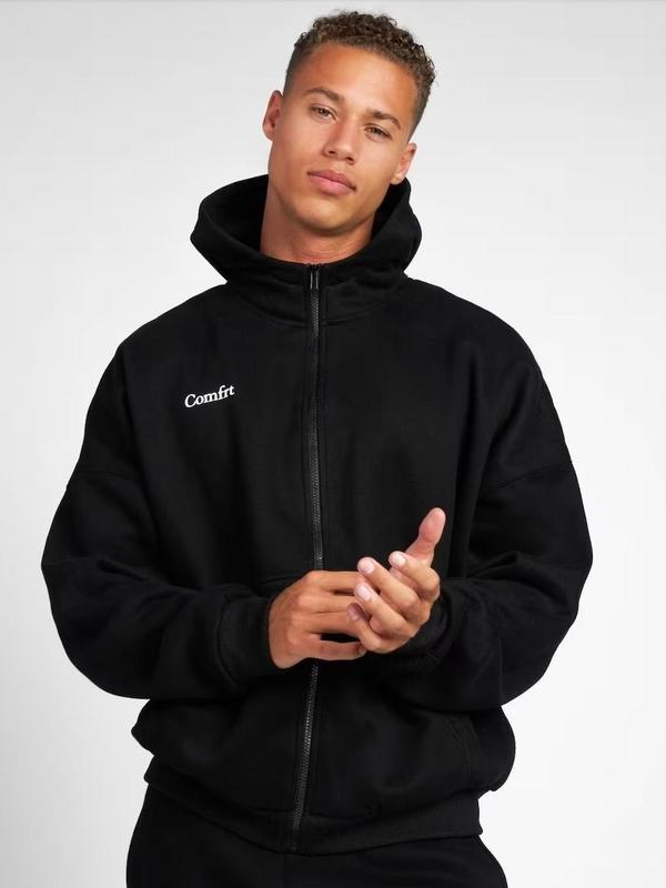 Comfrt Cloud Zip Oversized Hoodie | Ultra-Soft Unisex Zip-Up Sweatshirt – Cozy Layering Piece for Men & Women