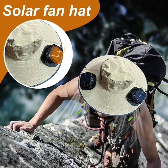 Powered Outdoor Cooling Fan Hat