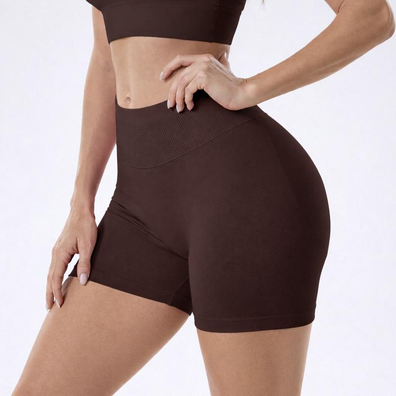 Coral Canton High Waist Sports Shorts | Booty Lifting Workout Shorts with Tummy Control – Sculpting Fit for Gym, Run & Everyday