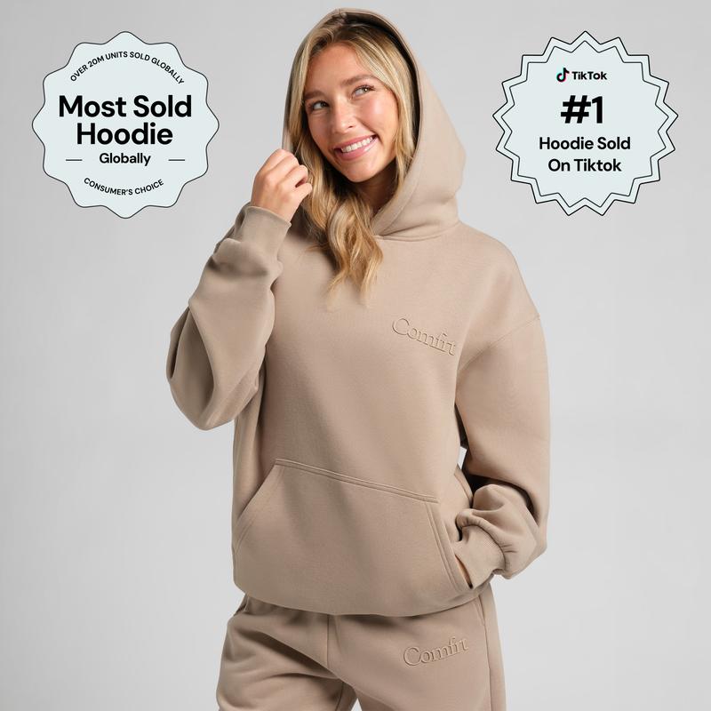 Comfrt Minimalist Oversized Hoodie | Super Soft & Lightly Weighted – Cozy Streetwear for Lounging, Layering & Everyday Comfort