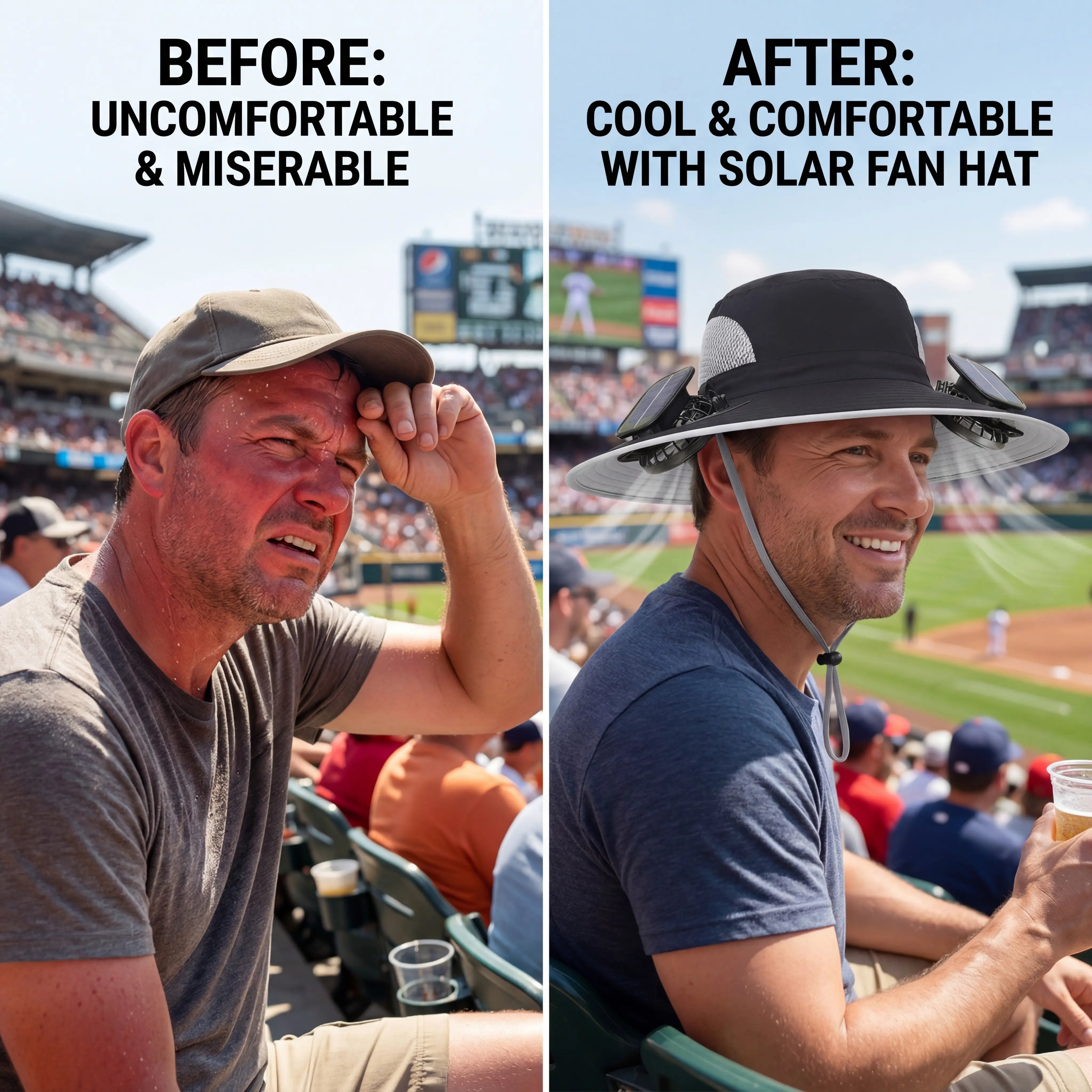 Powered Outdoor Cooling Fan Hat