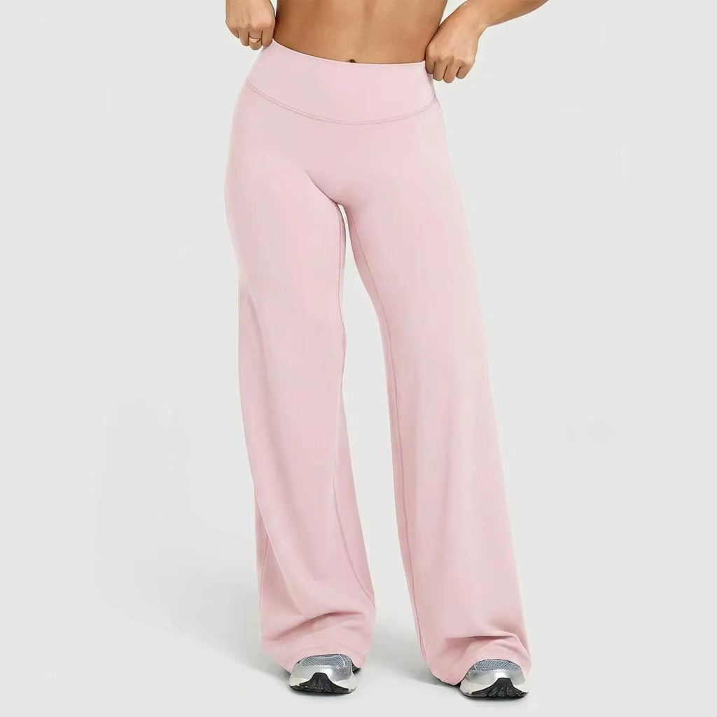 RICH BRIA Women's High Waisted Wide Leg Yoga Pants | Loose-Fit Soft Elastic Trousers with Stretchy Fabric – Casual Comfort for Daily Wear