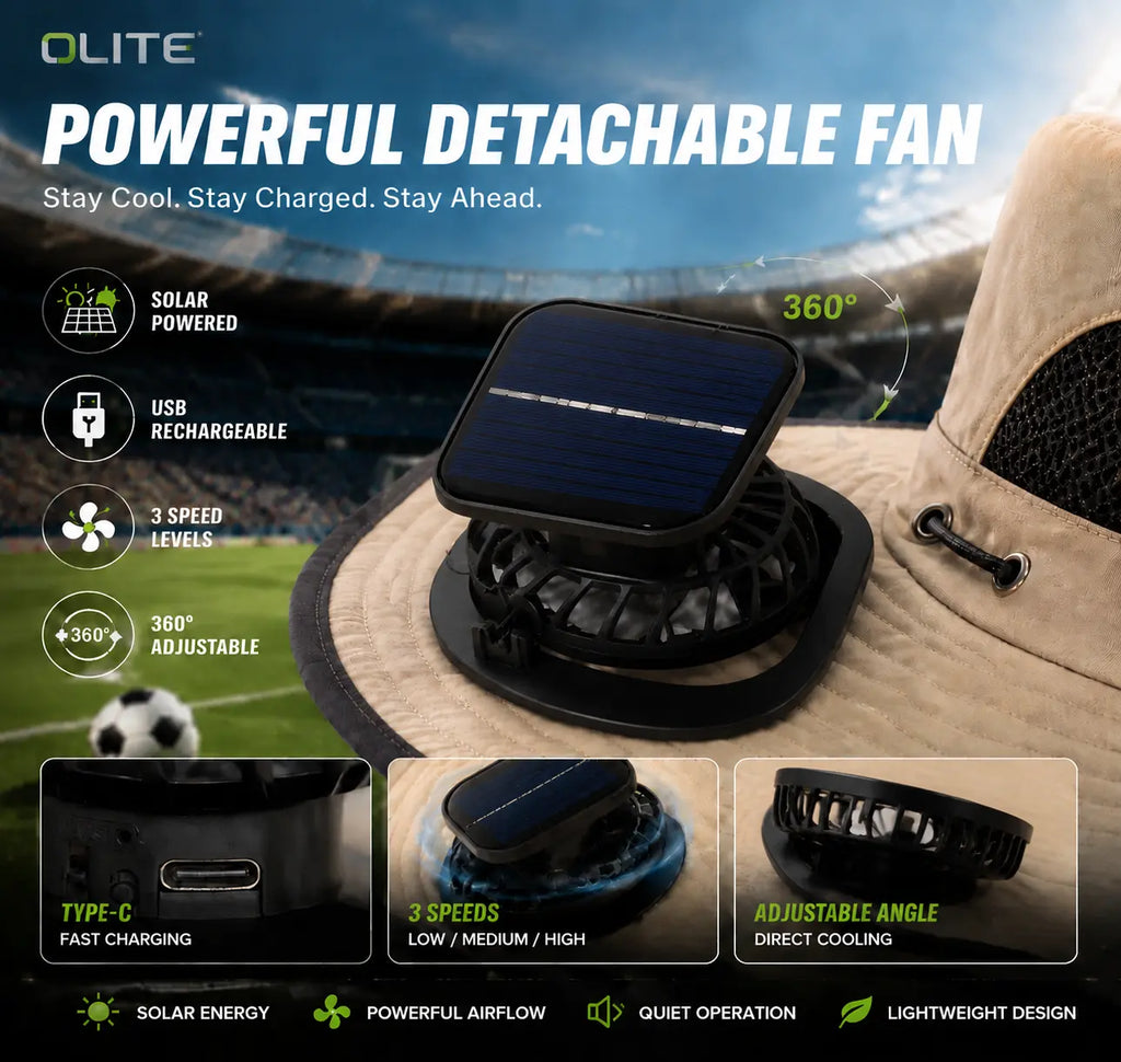 Powered Outdoor Cooling Fan Hat