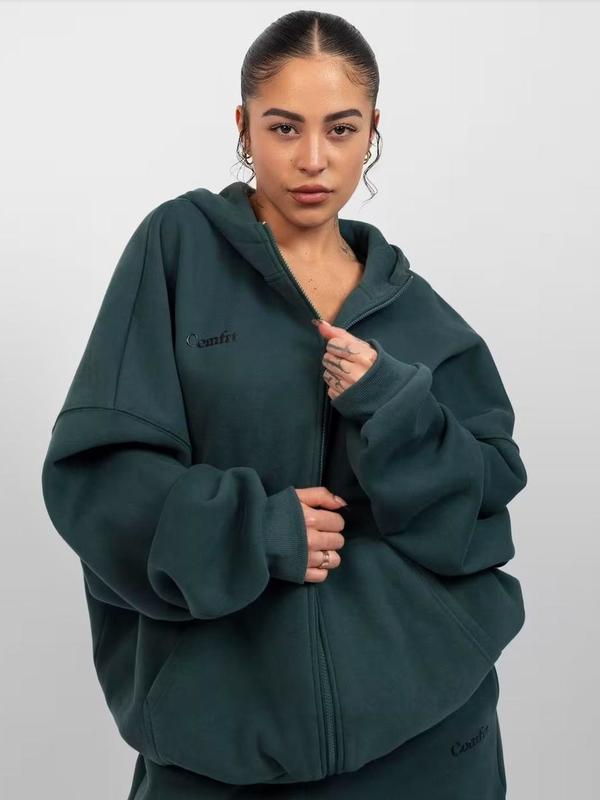 Comfrt Cloud Zip Oversized Hoodie | Ultra-Soft Unisex Zip-Up Sweatshirt – Cozy Layering Piece for Men & Women