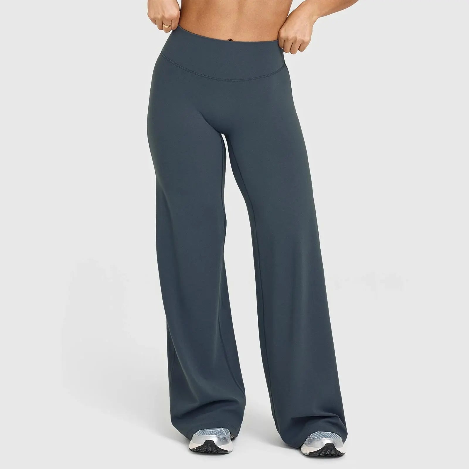 RICH BRIA Women's High Waisted Wide Leg Yoga Pants | Loose-Fit Soft Elastic Trousers with Stretchy Fabric – Casual Comfort for Daily Wear